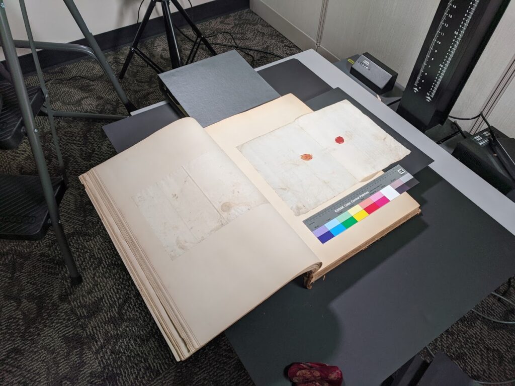 Scanner with manuscript item