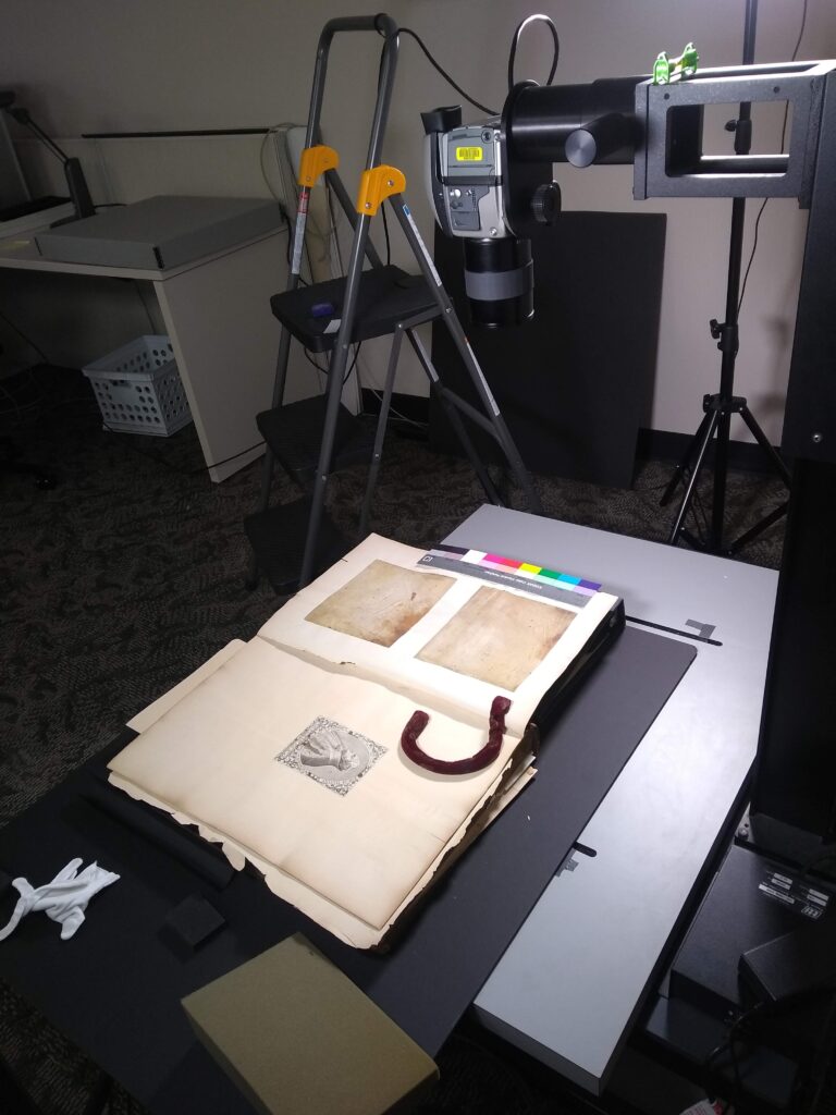 Image of the copy stand and camera