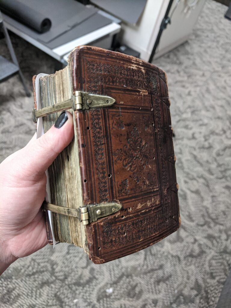 Image of a small, thick codex